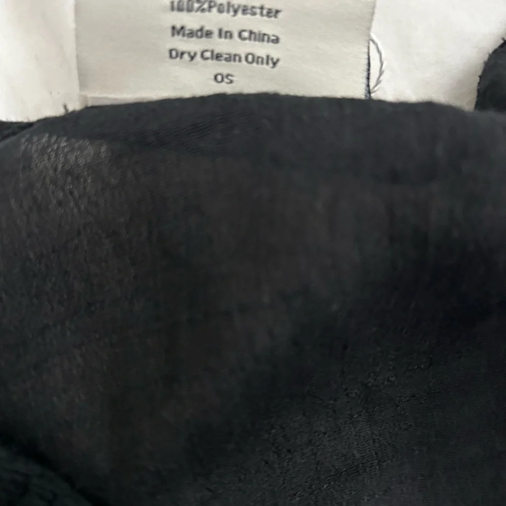 Black Crochet  Sheer Deep V‎ Swim Cover Up - Picture 5 of 5